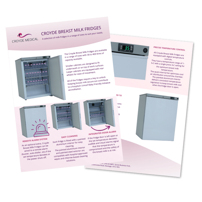 Breast Milk Fridge Flyer Icon