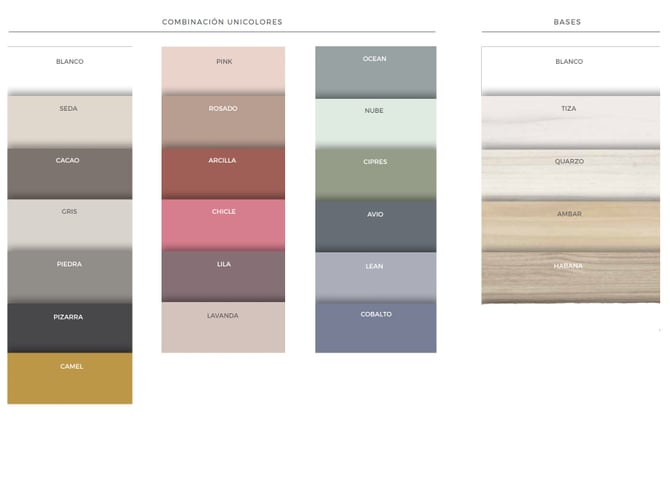 Space Wall Bed Colour Choices (Updated)