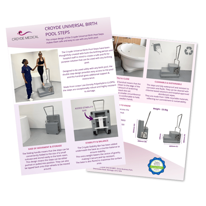 Birth Pool Steps Flyer Icon