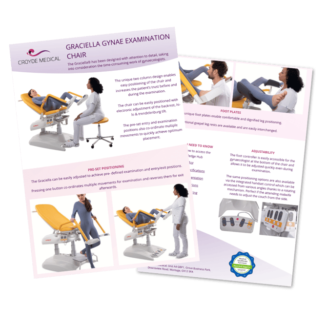Graciella Gynae Examination Chair Flyer Icon