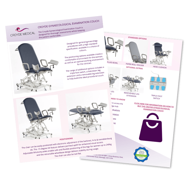Gynae Couch Flyer Icon