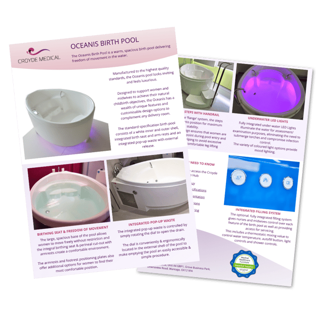 Oceanis Birth Pool Flyer Icon