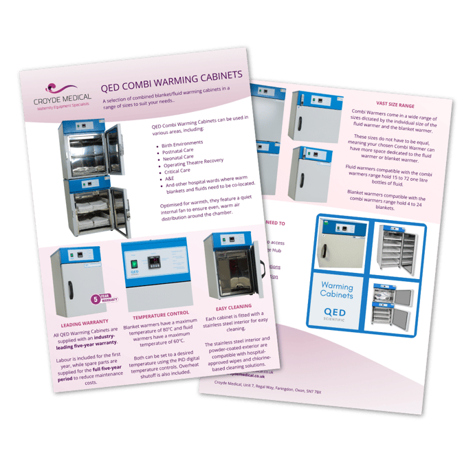 QED Combi Warming Cabinets Flyer Icon