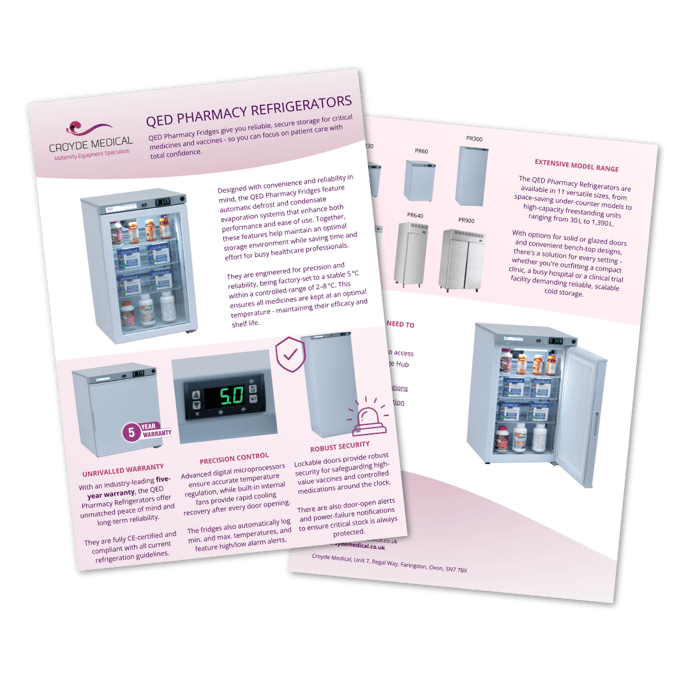 QED Pharmacy Refrigerators Flyer Icon