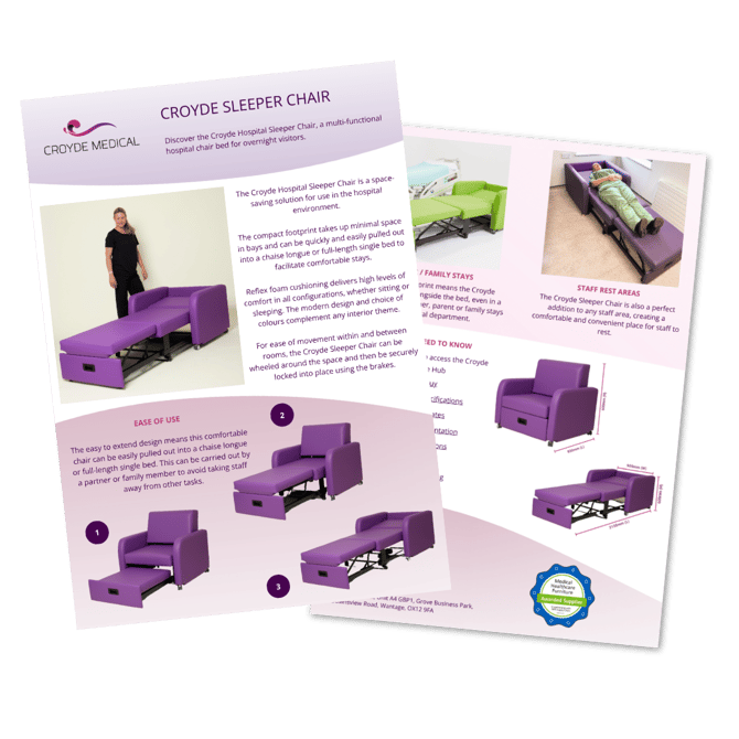 Sleeper Chair Flyer Icon